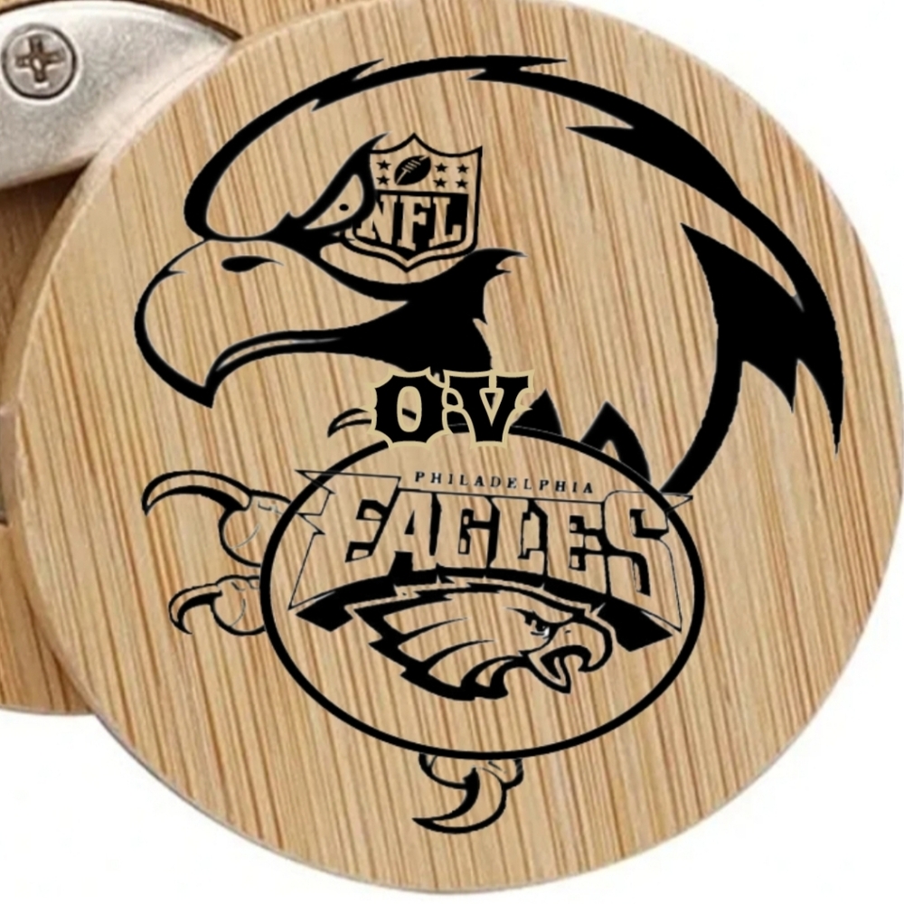 Philadelphia Eagles football bottle opener coaster